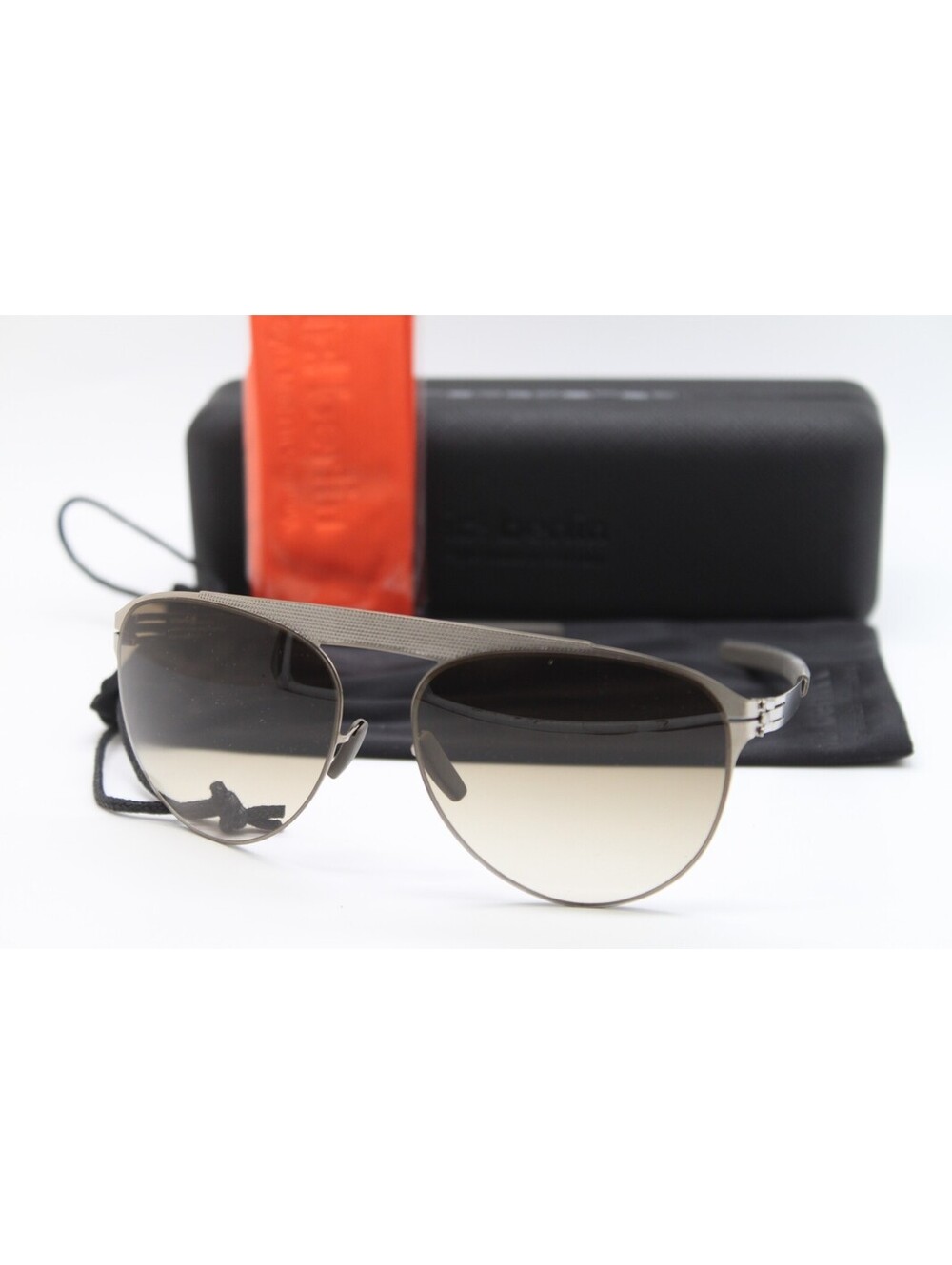 NEW IC! BERLIN MEIKE B. BRONZE AUTHENTIC SUNGLASSES W/CASE 56-17